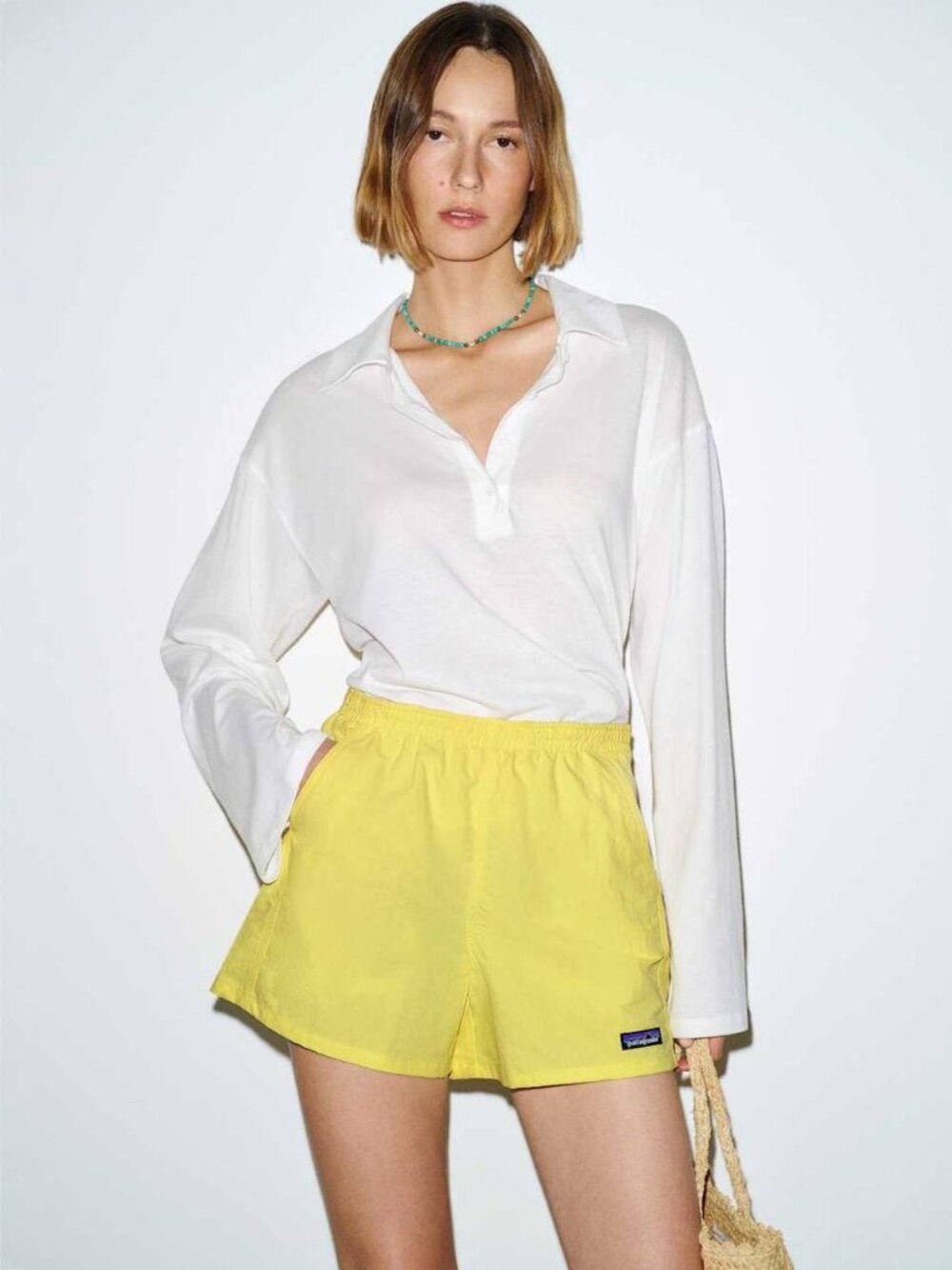 NWT Patagonia Baggies Shorts Women's size XS Pineapple Yellow 5" Pocket Active